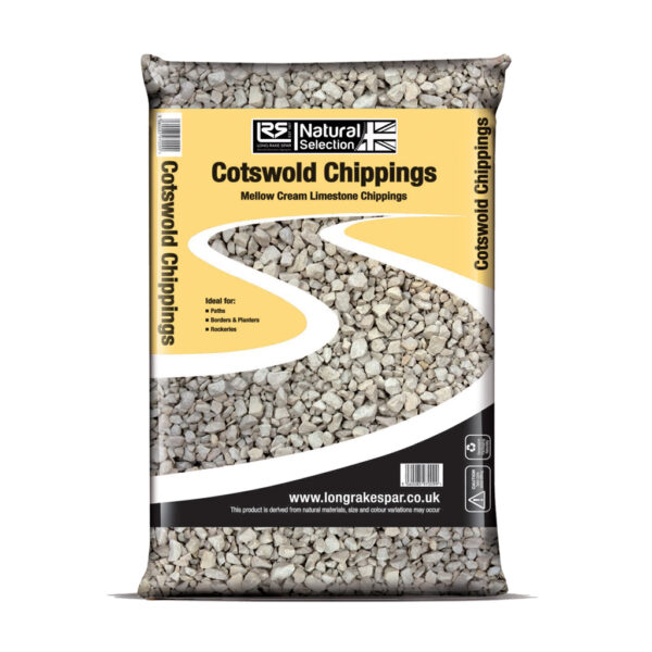 12834 Long Rake Spar Cotswold Chippings 20kg Maxi Bag Cut Out