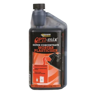 Everbuild optimix1 mortar plasticiser super concentrate 1 litre 800and#215800