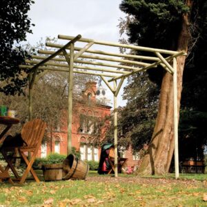 RRPERG Grange Rustic Rose Pergola Lifestyle1