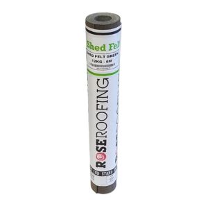 Rose Roofing 12kg Shed Felt Green 6m