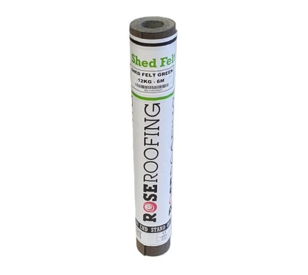 Rose Roofing 12kg Shed Felt Green 6m