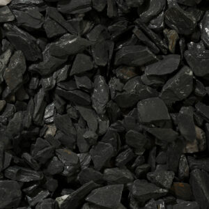 SLAC20IBC Long Rake Spar Charcoal Black Slate Bulk Bag CutOut