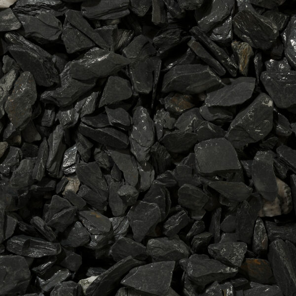 SLAC20IBC Long Rake Spar Charcoal Black Slate Bulk Bag CutOut