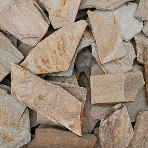 TUMS200 300C Long Rake Spar Tumbled Sandstone Stepping Stone 200 300mm Crate LRS Cut Out