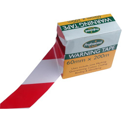 Warning Tape Red and White
