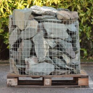 green slate rockery